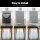 Artiss 4 Pack Dining Chair Covers, Stretch Spandex Slipcovers, Removable, Washable, Banquet, Grey, 38-45cm