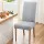 Artiss 4 Pack Dining Chair Covers, Stretch Spandex Slipcovers, Removable, Washable, Banquet, Grey, 38-45cm