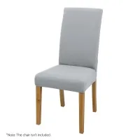 Artiss 6x Dining Chair Covers, Stretch Spandex Slipcovers, Grey, Fits 38-45cm, Removable & Washable, Banquet & Wedding