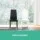 Artiss Set of 4 Black Leather Dining Chairs - Channel Tufted, Waterproof PVC Upholstery, Metal Legs, Easy Assembly