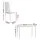 Artiss White Dining Set - Modern 5-Piece with 18mm MDF Table & PVC Chairs, Powder-Coated Metal Frame, Easy Assembly