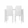 Artiss White Dining Set - Modern 5-Piece with 18mm MDF Table & PVC Chairs, Powder-Coated Metal Frame, Easy Assembly