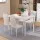 Artiss White Dining Set - Modern 5-Piece with 18mm MDF Table & PVC Chairs, Powder-Coated Metal Frame, Easy Assembly