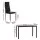Artiss Modern Black 7-Piece Dining Set – 18mm MDF Table, PVC Chairs, Metal Frame, Easy Assembly, Water Resistant