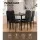 Artiss Modern Black 7-Piece Dining Set – 18mm MDF Table, PVC Chairs, Metal Frame, Easy Assembly, Water Resistant