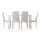 Artiss 7-Piece Modern Dining Set with 6 Chairs, White - 18mm MDF Tabletop, Powder-Coated Metal Frame, Easy Assembly