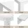 Artiss 5 Piece Dining Table and Chairs Set White – 120cm Wood Table, 4 Beech Wood Leg Chairs, Modern Kitchen Furniture