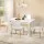 Artiss 5 Piece Dining Table and Chairs Set White – 120cm Wood Table, 4 Beech Wood Leg Chairs, Modern Kitchen Furniture