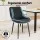 Artiss 5pc Foldable Dining Set Gateleg Table with 2 Drawers and 4 PU Leather Chairs Black White 150cm