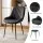 Artiss 5pc Foldable Dining Set Gateleg Table with 2 Drawers and 4 PU Leather Chairs Black White 150cm