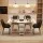 Artiss 5pc Foldable Dining Set Gateleg Table with 2 Drawers and 4 PU Leather Chairs Black White 150cm