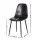 Artiss 5pc Foldable Dining Table and Chairs Set Black White 150cm Gateleg with Drawers and PU Chairs