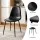 Artiss 5pc Foldable Dining Table and Chairs Set Black White 150cm Gateleg with Drawers and PU Chairs