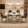 Artiss 5pc Foldable Dining Table and Chairs Set Black White 150cm Gateleg with Drawers and PU Chairs