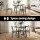 Artiss 5 Piece Dining Table and Chairs Set 60-120cm Extendable Drop Leaf Table Natural Brown and White