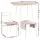 Artiss 5-Piece Foldable Dining Set – Natural White, Space-Saving Scandi Design, MDF & Powder-Coated Metal, 120cm Table