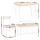 Artiss 4-Piece Dining Set: Natural & White MDF Table, 2 Chairs & Bench - Compact, Modern Scandi Style for Small Spaces