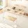 Artiss 4-Piece Dining Set: Natural & White MDF Table, 2 Chairs & Bench - Compact, Modern Scandi Style for Small Spaces