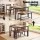 Artiss 4-Piece Rustic Brown Dining Table Set with Bench & Chairs, MDF & Metal Frame, Space-Saving, Versatile Design