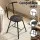 Artiss 3PC Black Marble Dining Set with Wine Rack - Compact Bistro Table with 2 Chairs, Modern Oval Design, Space-Saving