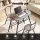 Artiss 3-Piece Oval Dining Table Set with Wine Rack, Black Marble/Grey/Natural White, Space-Saving Bistro Design