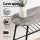 Artiss 3-Piece Oval Dining Table Set with Wine Rack, Black Marble/Grey/Natural White, Space-Saving Bistro Design
