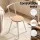 Artiss 3-Piece Oval Dining Table Set 2-Seater with Wine Rack Natural White