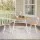 Artiss 3-Piece Oval Dining Table Set 2-Seater with Wine Rack Natural White
