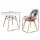 Artiss 5-Piece Dining Set – 100cm White Round MDF Table with Solid Beech Wood Legs and 4 Eiffel DSW Chairs