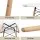 Artiss 5-Piece Dining Set – 100cm White Round MDF Table with Solid Beech Wood Legs and 4 Eiffel DSW Chairs
