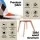 Artiss 5-Piece Dining Set – 100cm White Round MDF Table with Solid Beech Wood Legs and 4 Eiffel DSW Chairs