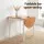 Artiss 5PCS Drop‑Leaf Dining Table and 4 Chairs Set 75–110cm Semi‑Circle Pine White Compact Dining Room