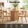 Artiss 4-Seater Dining Table and Chairs Set 100cm Natural Timber with Storage and Rubber Wood Chairs Pine