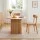Artiss 4-Seater Dining Table and Chairs Set 100cm Natural Timber with Storage and Rubber Wood Chairs Pine