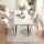Artiss 5-Piece Dining Set 150cm Marble Effect Table with 4 White Sherpa Chairs Thick 25mm Top Metal Legs