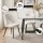 Artiss 5-Piece Dining Table and Chairs Set 150cm Marble Effect White Table with 4 Sherpa Chairs 25mm Top