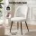 Artiss 5-Piece Dining Table and Chairs Set 150cm Marble Effect White Table with 4 Sherpa Chairs 25mm Top