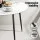 Artiss Marble Finish Dining Set: Round Table & 4 Black Chairs, Modern Design, Sturdy Metal Legs, Easy Assembly