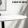 Artiss 5-Piece Dining Set, Round Marble Finish Table 110cm with 4 Velvet Grey Chairs, Metal Legs, Modern Style
