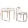 Artiss Demi 5-Piece Dining Table and Chairs Set, White Round MDF Tabletop, Pine Wood Legs, Seats 4, Nordic Style