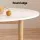 Artiss Demi 5-Piece Dining Table and Chairs Set, White Round MDF Tabletop, Pine Wood Legs, Seats 4, Nordic Style