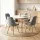 Artiss Round Dining Table and Chairs Set 5 Piece 108cm White Grey Compact Nordic 4 Seater Furniture