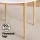 Artiss Demi 5-Piece Dining Set, Round 108cm Table with Pine Legs and 4 Wishbone Chairs, Nordic Wood, White/Natural