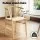 Artiss Demi 5-Piece Dining Set, Round 108cm Table with Pine Legs and 4 Wishbone Chairs, Nordic Wood, White/Natural
