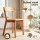 Artiss 108cm Round Dining Table and 4 Chairs Set for Small Spaces White Timber Dining Furniture