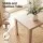 Artiss 3 Piece Dining Set 120cm Oak Table with 2 Upholstered Faux Linen Chairs Powder-Coated Frame