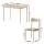 Artiss 5-Piece Scandi Dining Set, Compact 110cm Table & Chairs, Natural Beige, MDF & Metal, Nordic Style, Space-Saving