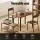 Artiss Walnut Dining Set: 4-Piece Industrial Table, Storage Bench & Chairs, Compact Space-Saving Design, MDF & Metal