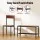 Artiss Walnut Dining Set: 4-Piece Industrial Table, Storage Bench & Chairs, Compact Space-Saving Design, MDF & Metal