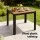 Gardeon 5PCS Outdoor Dining Set - Steel & WPC Table, Textilene Chairs, UV/Weather Resistant, 80cm Black Bistro Furniture